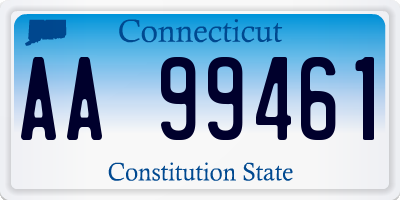 CT license plate AA99461