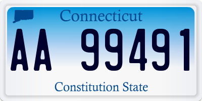 CT license plate AA99491