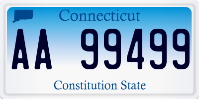 CT license plate AA99499