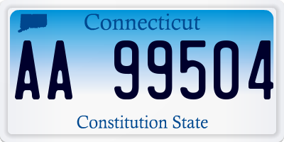 CT license plate AA99504