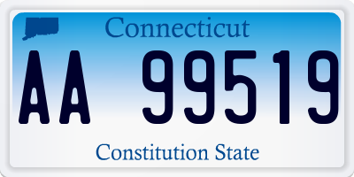 CT license plate AA99519