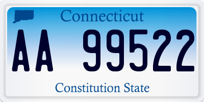 CT license plate AA99522