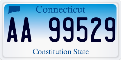 CT license plate AA99529