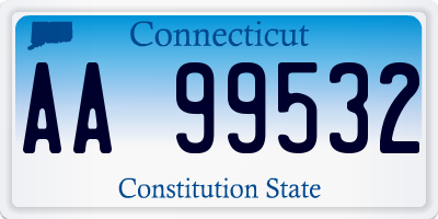 CT license plate AA99532