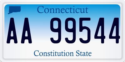 CT license plate AA99544