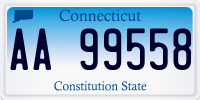 CT license plate AA99558