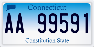 CT license plate AA99591