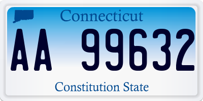 CT license plate AA99632