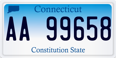 CT license plate AA99658