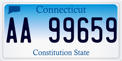 CT license plate AA99659