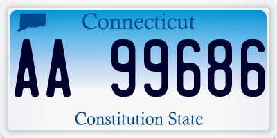 CT license plate AA99686