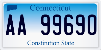 CT license plate AA99690