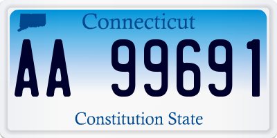 CT license plate AA99691