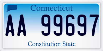 CT license plate AA99697