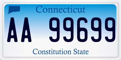 CT license plate AA99699