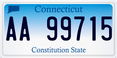 CT license plate AA99715