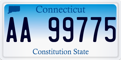 CT license plate AA99775