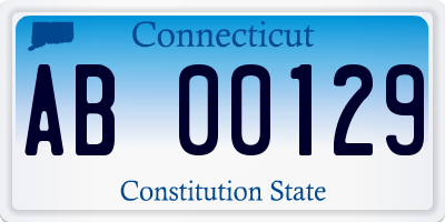 CT license plate AB00129