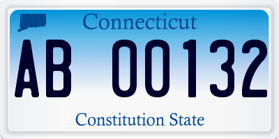 CT license plate AB00132