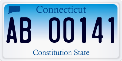 CT license plate AB00141