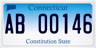 CT license plate AB00146