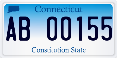 CT license plate AB00155
