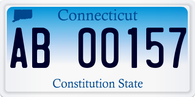 CT license plate AB00157