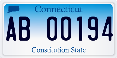 CT license plate AB00194
