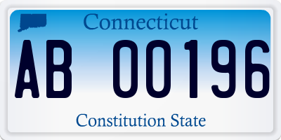 CT license plate AB00196