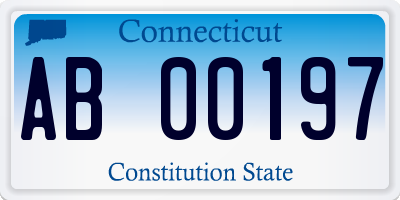 CT license plate AB00197