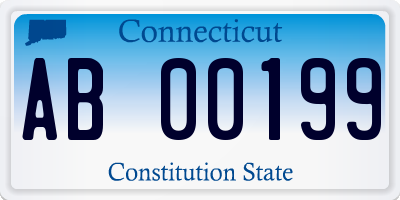 CT license plate AB00199