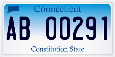 CT license plate AB00291