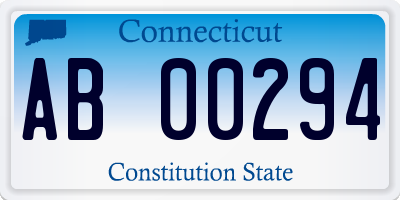 CT license plate AB00294