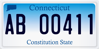 CT license plate AB00411