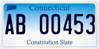 CT license plate AB00453