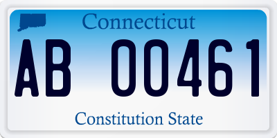 CT license plate AB00461