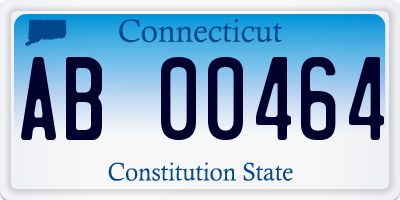 CT license plate AB00464