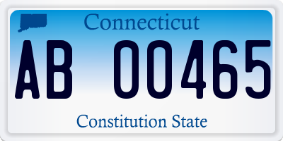 CT license plate AB00465