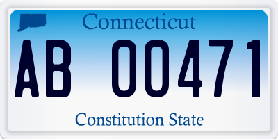 CT license plate AB00471