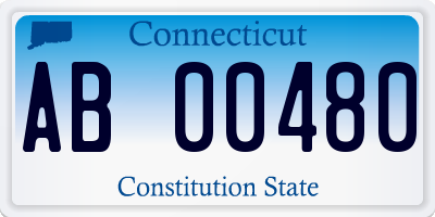CT license plate AB00480