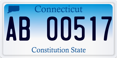 CT license plate AB00517