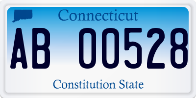 CT license plate AB00528