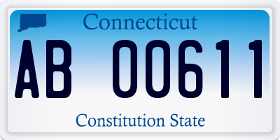 CT license plate AB00611