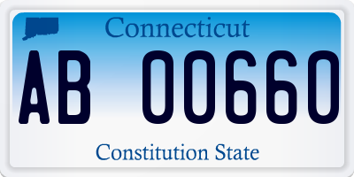 CT license plate AB00660