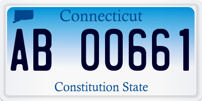 CT license plate AB00661