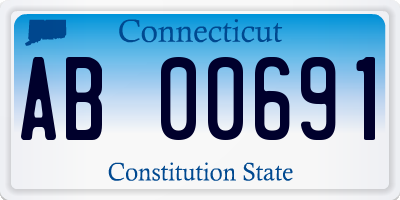 CT license plate AB00691