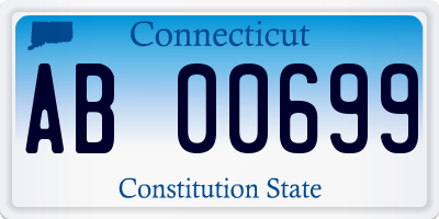 CT license plate AB00699