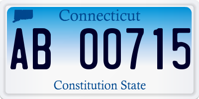 CT license plate AB00715