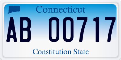 CT license plate AB00717