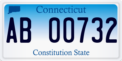 CT license plate AB00732